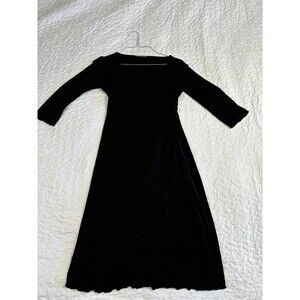 Forever21 Fit & Flare Flowy Black Business Dress size Medium